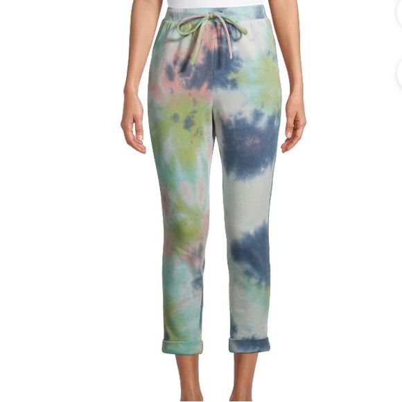 Sunset & Sixth Womens Juniors Cozy Tie Dye Jogger Sweatpants Size Medium 7/9 NEW - Picture 5 of 13
